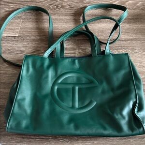 Telfar Dark Green Tote Bag